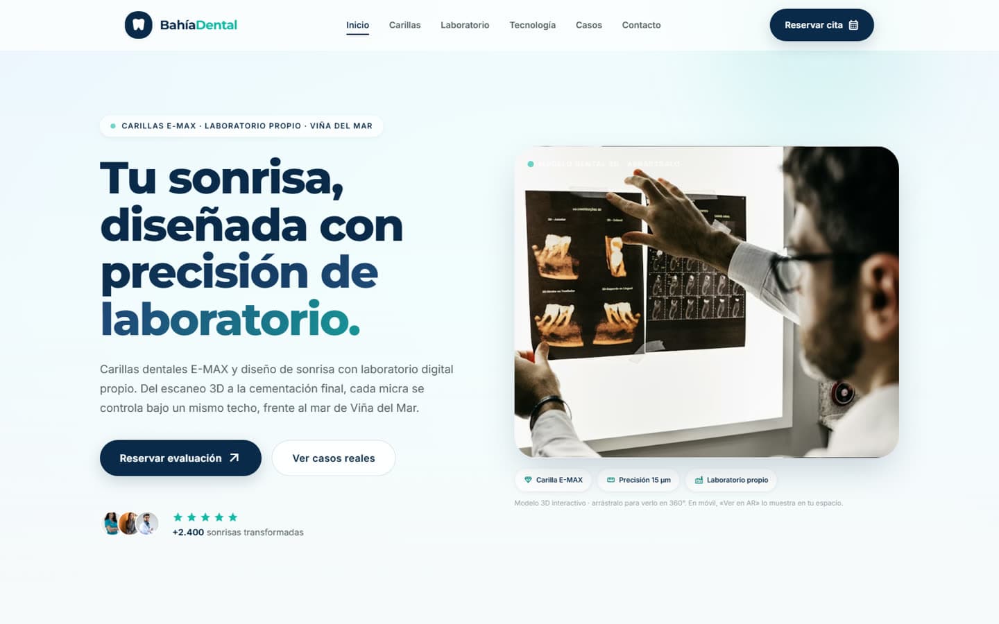 Landing de Nova Dental