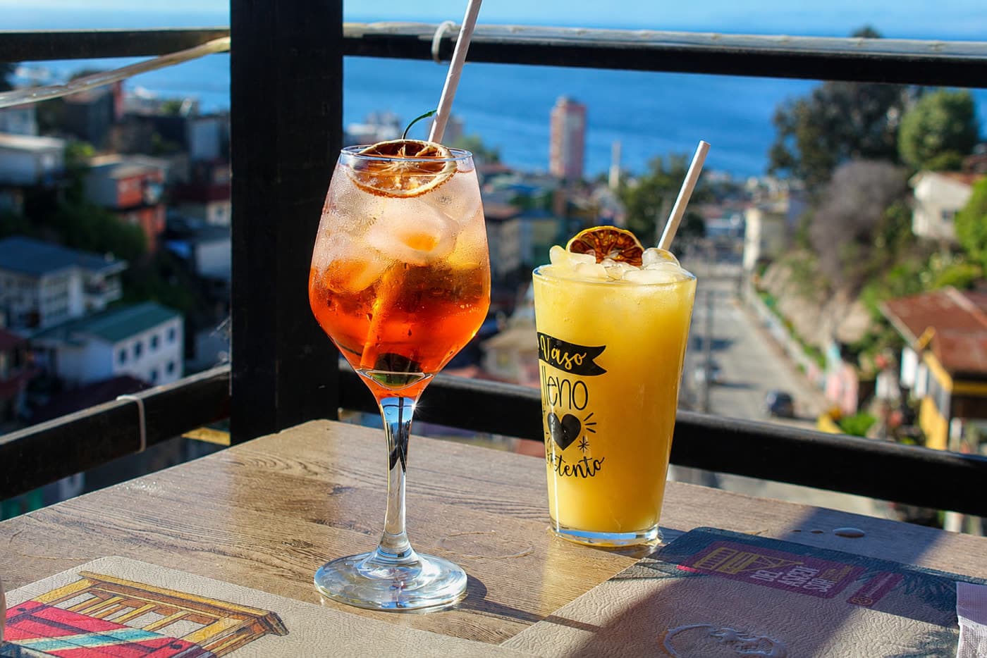 Cócteles de la barra